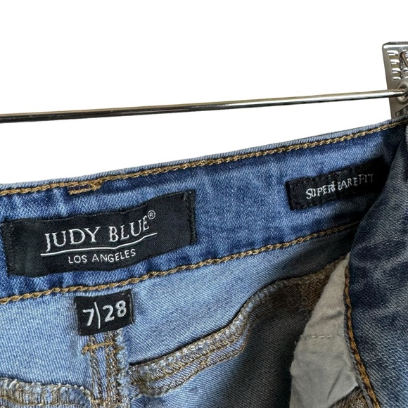Judy Blue Super Flare Fit Denim Jeans Size 7/28 - Picture 5 of 10